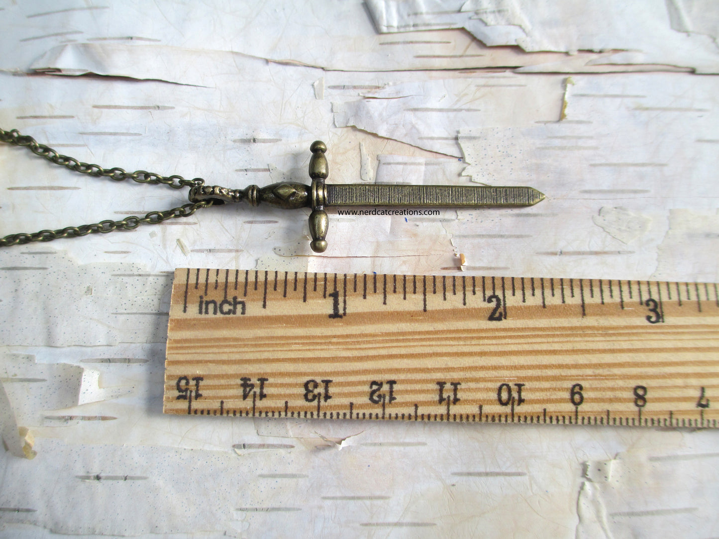 Silver Sword Pendant Necklace