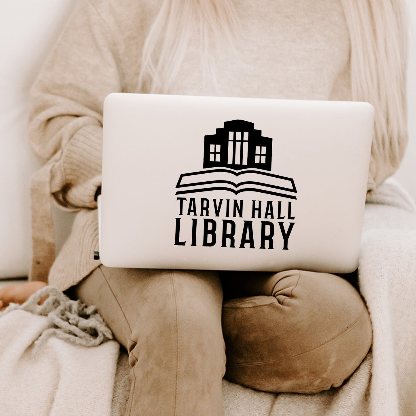 Tarvin Hall Library Vinyl Decal