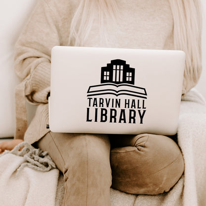 Tarvin Hall Library Vinyl Decal