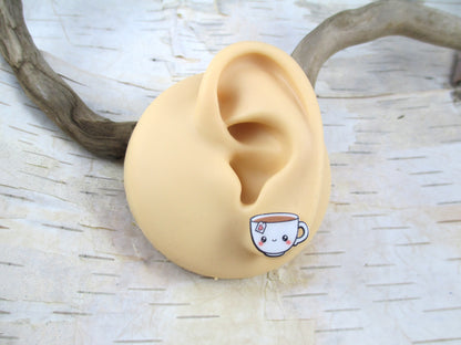 Kawaii Cupcake and Tea Earrings