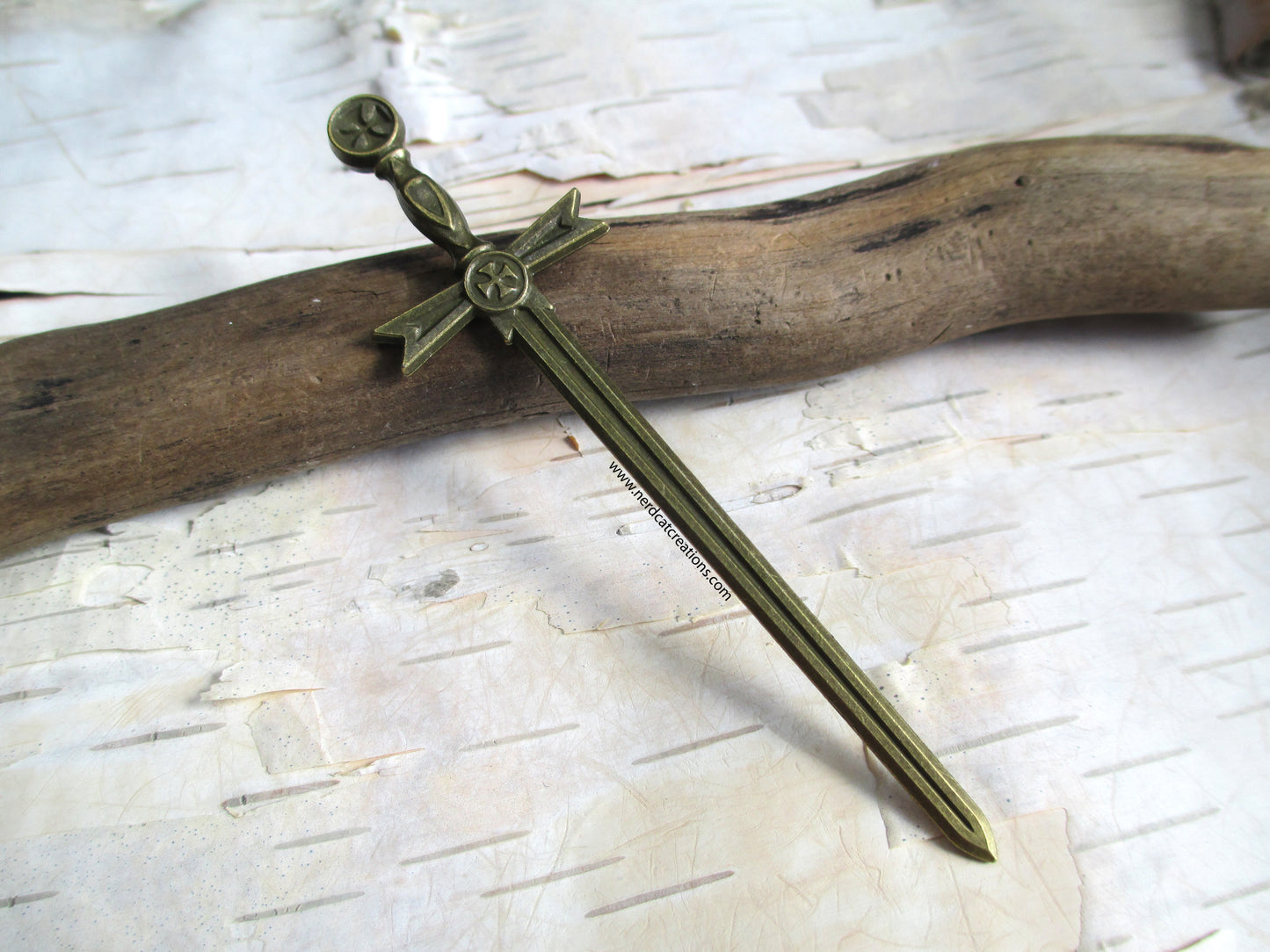 Bronze Templar Sword Bookmark