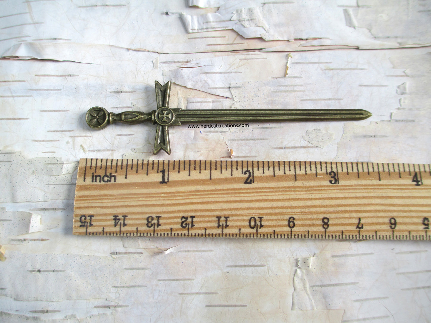 Bronze Templar Sword Bookmark