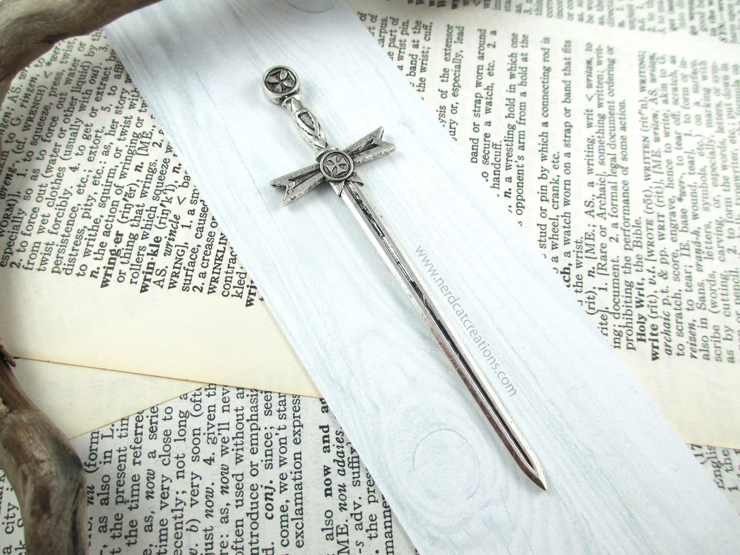 Silver Templar Sword Bookmark