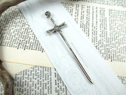 Silver Templar Sword Bookmark