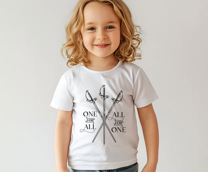 One for All, All for One Musketeers Toddler Shirt