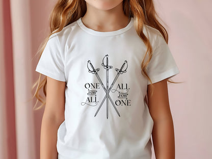 One for All, All for One Musketeers Kids Shirt