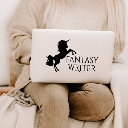 Unicorn Fantasy Writer Decal