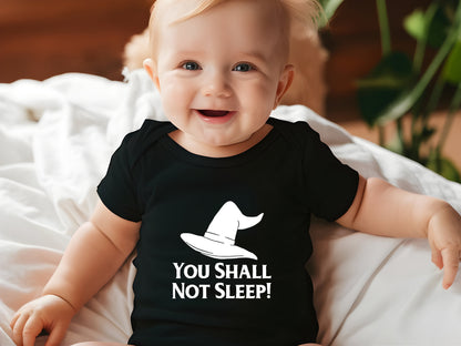 You Shall Not Sleep! Baby Bodysuit