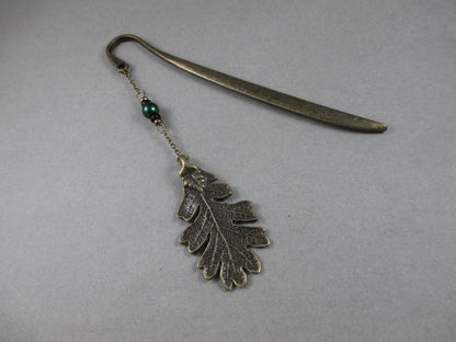 Bronze Oak Leaf Bookmark