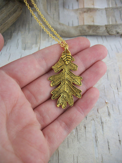 Gold Oak Leaf Ranger Necklace