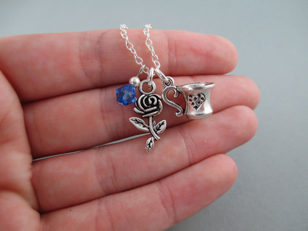 Beauty and the Beast Charm Necklace