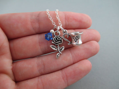 Beauty and the Beast Charm Necklace