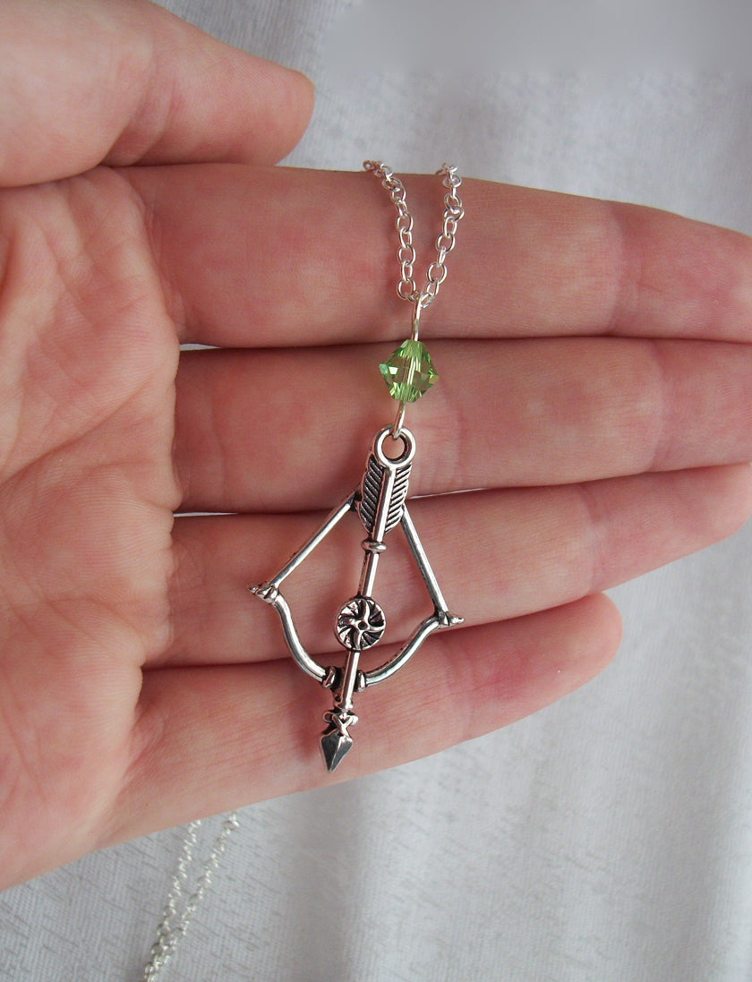 Bow and Arrow Charm Necklace