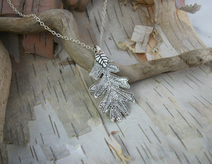 Silver Oak Leaf Ranger Necklace