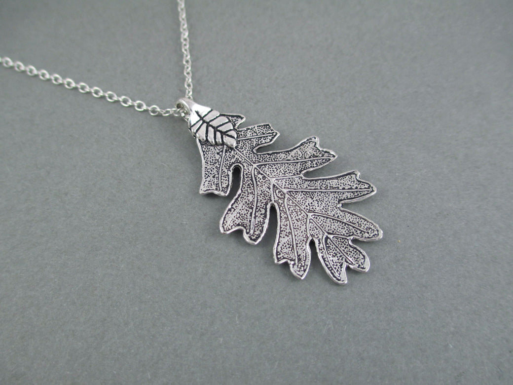 Silver Oak Leaf Ranger Necklace