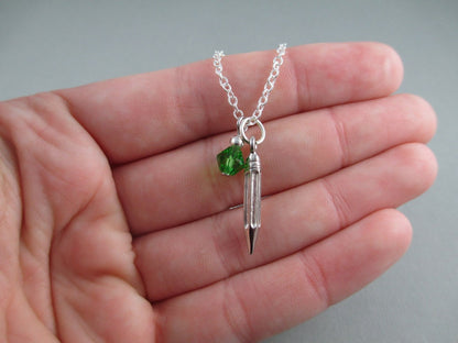 Dainty Pencil Charm Necklace